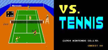 Vs. Tennis screen shot game playing